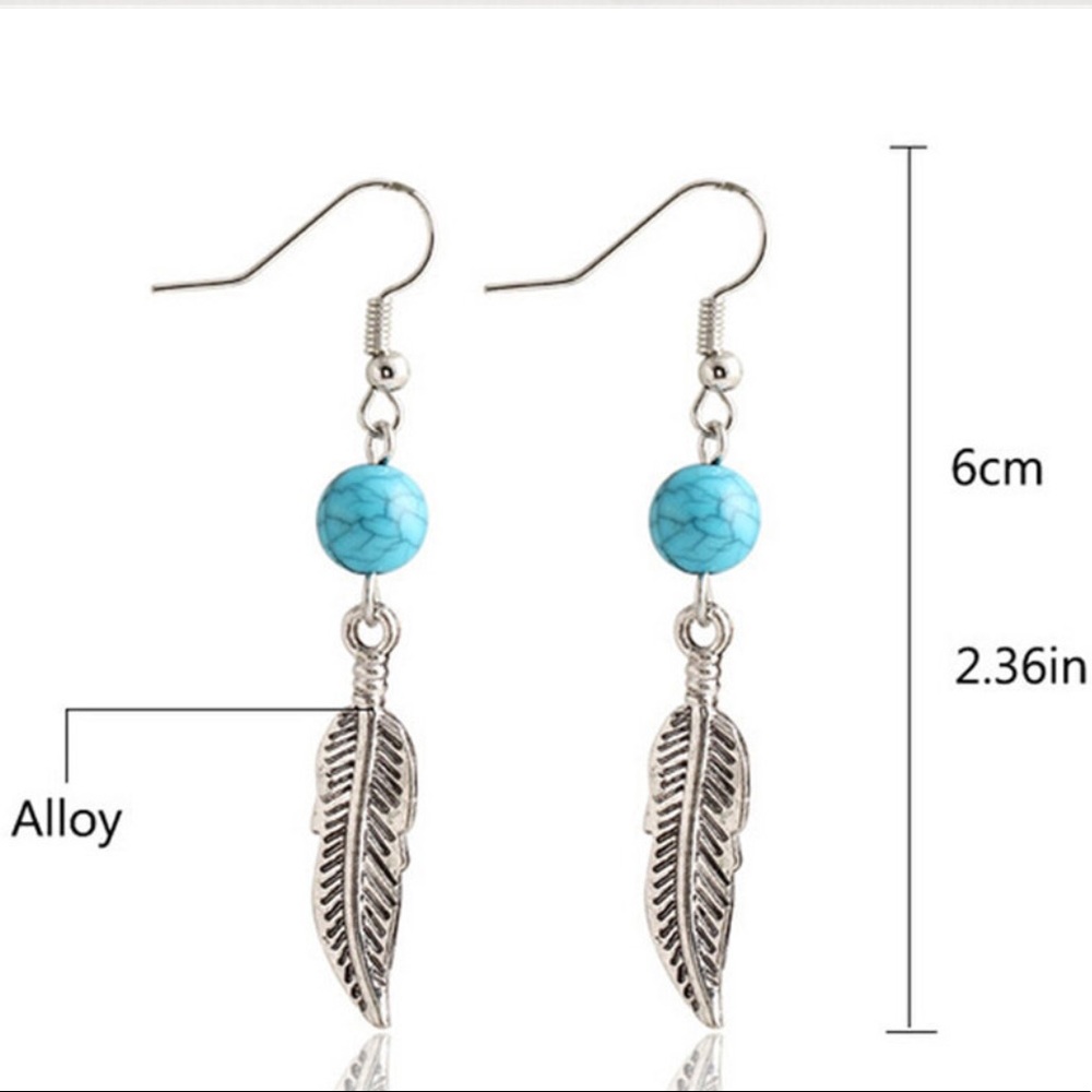 Feather Earrings - Picture 3 of 3